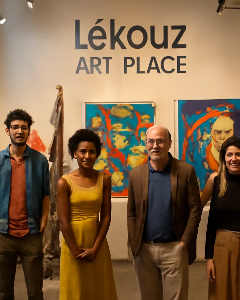 inauguration du Lékouz Art Place : une exposition collective d'artistes