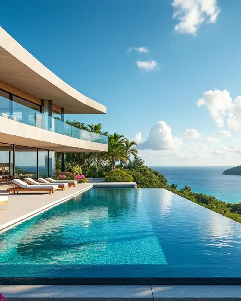 Séjournez dans une villa d’exception avec piscine à Saint-François grâce à Ibaia Immobilier